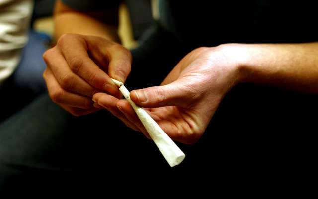 rolling a joint