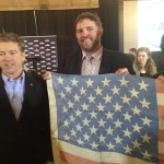 HRT Kentucky-made hemp flag with Rand Paul