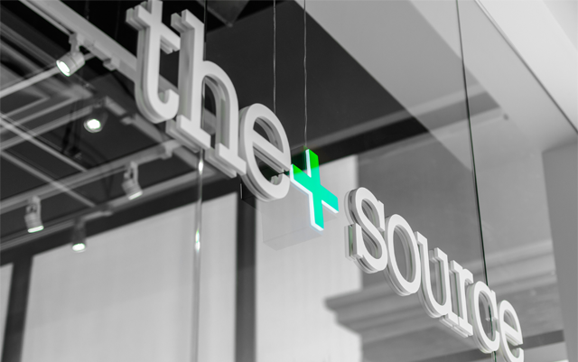 The Source+ signage